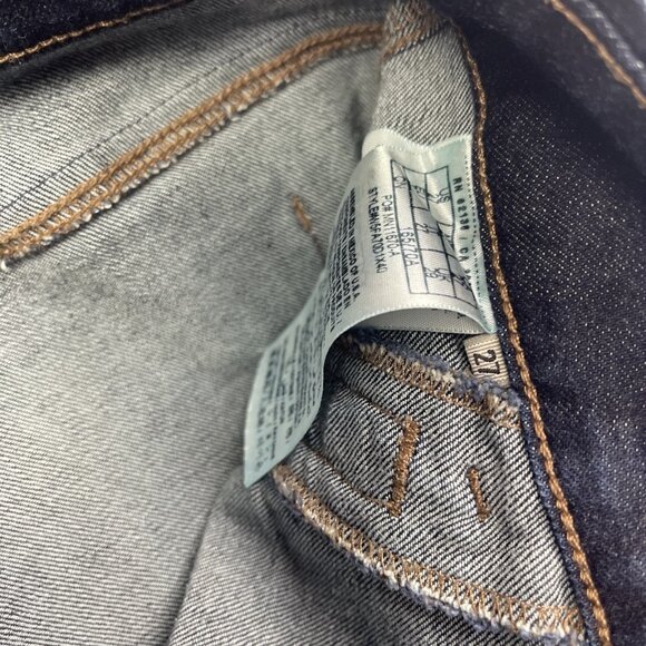 Y2K Guess Jeans Dark Wash Zipper pocket Denim Jeans Women Sz 27 Goth Emo Retro - Picture 6 of 10